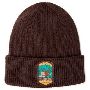 Yellowstone National Park Lamar Valley Cuffed Knit Unisex Winter Spring Hat